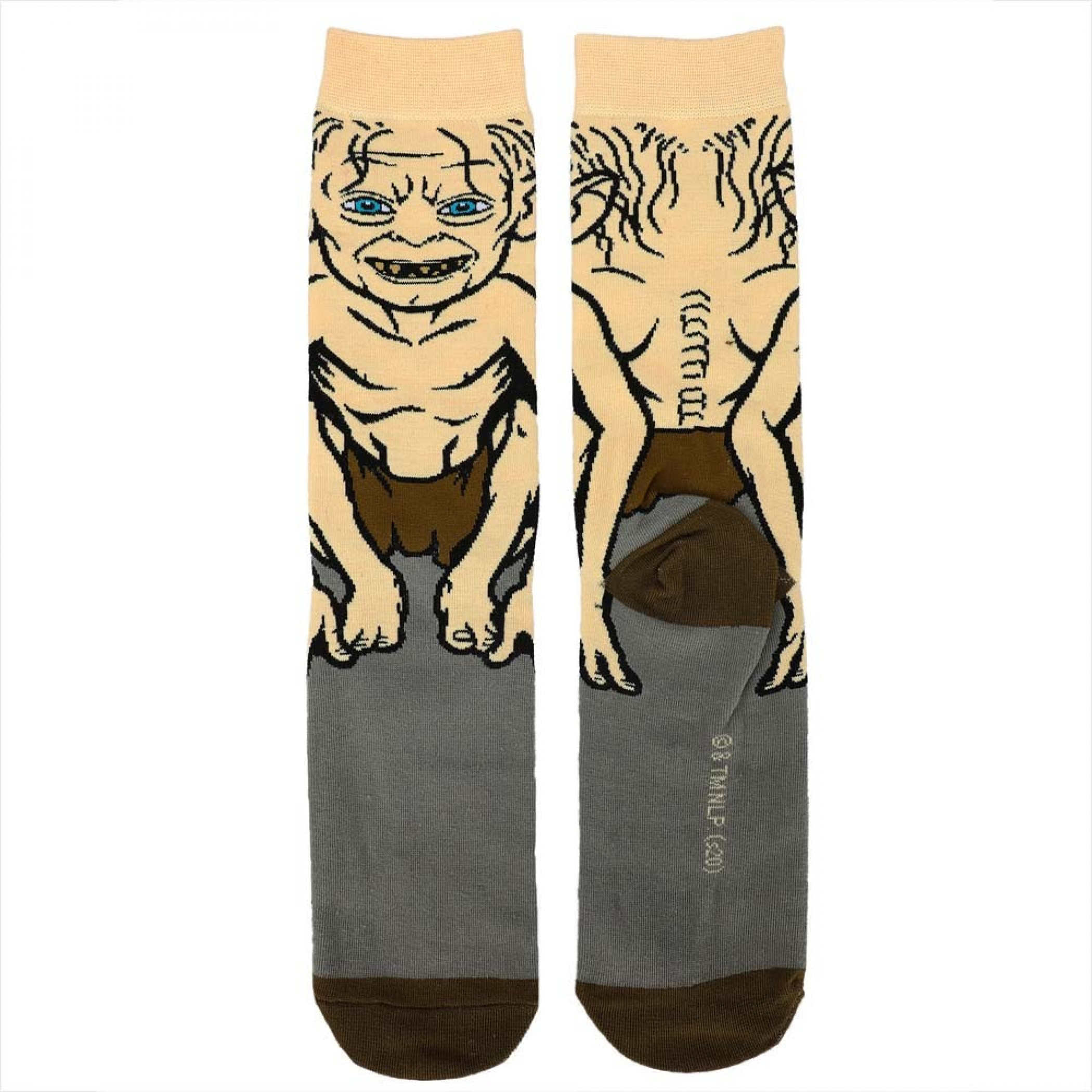 Lord of the Rings Gollum 360 Character Crew Socks